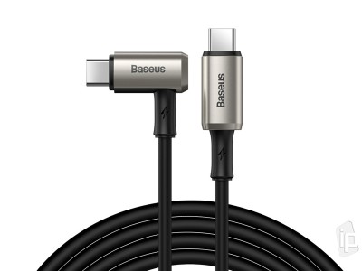 Baseus Hammer Cable (100W) – Lomený nabíjací a synchronizačný data kábel s 2x USB-C s rýchlym prenosom dát (1,5m)