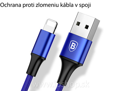 Baseus Rapid Series 3v1 (�ierny) - Nab�jac� k�bel USB - USB-C / Lightning / Micro USB (1,2m) **AKCIA!!