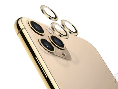 Baseus Alloy Protection Rings (zlat) - 3x ochrann oovky na zadn kamery pro Apple iPhone 11 Pro / Pro Max