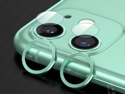 Baseus Alloy Protection Rings (zelen) - 2x ochrann oovky na zadn kamery pre Apple iPhone 11