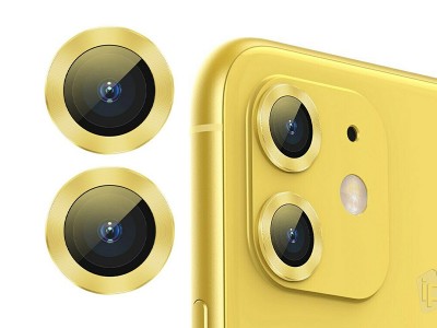 Baseus Alloy Protection Rings (lt) - 2x ochrann oovky na zadn kamery pre Apple iPhone 11 **AKCIA!!