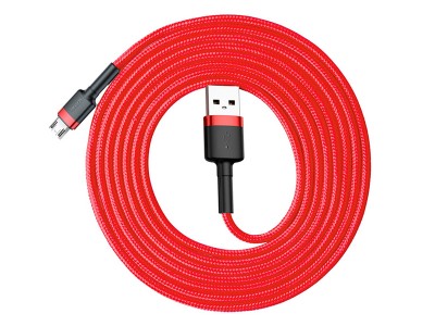 Baseus Cafule Cable (�erven�) - Synchroniza�n� a nab�jec� kabel USB - Micro USB (2m) **AKCIA!!