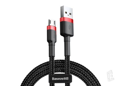 Baseus Cafule Cable (ierno-erven) - Nabjac a synchronizan kabel USB-Micro USB (2m)