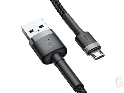 Baseus Cafule Cable (čierny) - Nabíjací a synchronizačný kábel USB-Micro USB (2m)