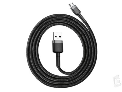 Baseus Cafule Cable USB - Micro USB 2.4A (ierny) - Synchronizan a nabjac kbel Micro USB (1m)