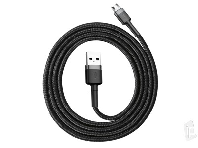 Baseus Cafule Cable (�ierny) - Nab�jac� a synchroniza�n� k�bel USB-Micro USB (2m)