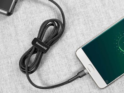 Baseus Cafule Cable (�ierny) - Nab�jac� a synchroniza�n� k�bel USB-Micro USB (2m)