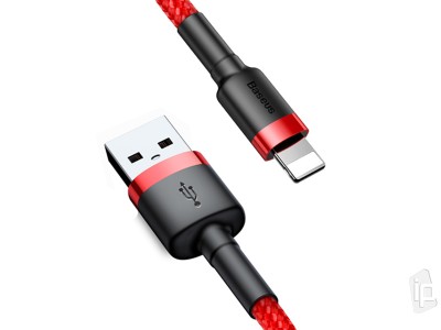 Baseus Cafule Cable Lightning 1.5A (červený) - Synchronizační a nabíjecí kabel pro Apple zariadenia (2m)
