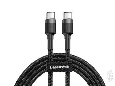 Baseus Cafule Type-C PD2.0 Cable (čierny) - Nabíjací data kábel USB-C s rýchlym prenosom dát 20V / 3A (1m) **AKCIA!!
