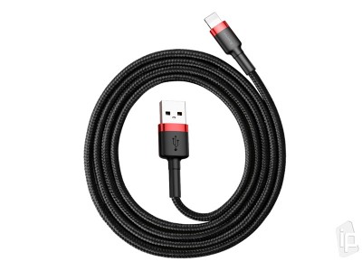 Baseus Cafule Cable USB - Lightning 2.4A (erven) - Synchronizan a nabjec kabel Lightning (1m) **AKCIA!!