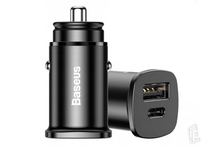 Baseus Charger 30W  Rchlonabjaka do auta USB/USB-C Quick Charge 4.0 pre 2 zariadenia