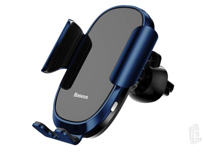 Baseus Intelligent One Hand Car Phone Holder (modr) - Univerzlny driak do auta do mrieky ventiltora so senzorom