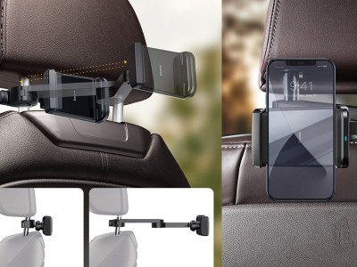 Baseus Backseat 15W Qi driak pod opierku auta s bezdrtovm nabjanm pre telefny od 4.7" - 6.5"