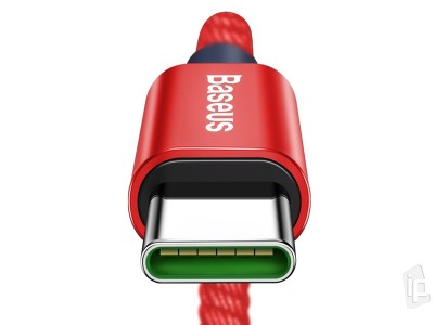 BASEUS Halo Quick Charge Cable 5A 1m (erven) - Nabjac kbel USB-C s funkciou QC 40W