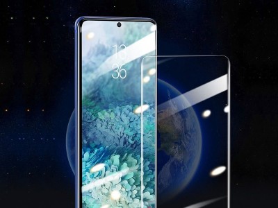 BASEUS 3D UV Tempered Glass (re) - Tvrden sklo na cel displej s technolgiou UV pre Samsung Galaxy S20 Plus - 2ks