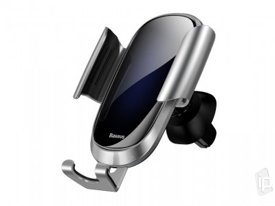 Baseus Future Glass Phone Holder (strieborn) - driak do auta do mrieky ventiltora **AKCIA!!