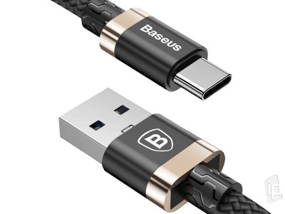 Baseus Golden Belt (zlat) - Odoln textiln data kabel USB-C (1,5m)
