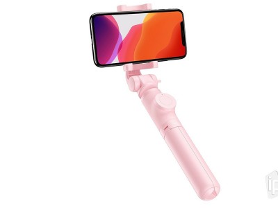 BASEUS Lovely Bluetooth Selfie Stick (ierna) - selfie ty so statvom