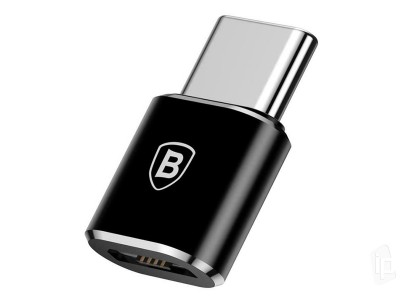 Baseus synchronizan a nabjac adaptr Micro USB na USB Type-C (ierny)