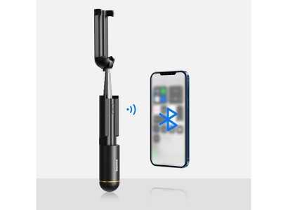 Baseus Mini Selfie Stick (ierna)  Kompaktn bezdrtov selfie ty (max. dka 67 cm)