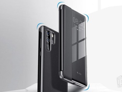 Baseus Smart Window Cover (ierne) - Inteligentn puzdro pre Huawei P30 Pro