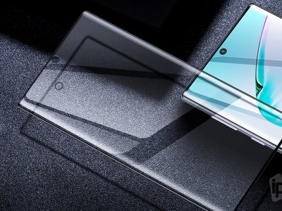 BASEUS Screen protector (ierna) - 2x Ochrann flia na cel displej pre Samsung Galaxy Note 10