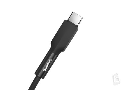 Baseus Silica Gel Cable Type-C (ierny) - Synchronizan a nabjac kbel USB-C (1m)
