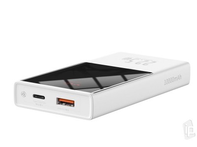 Baseus Mini Power Bank 10000mAh (22.5W)  Powerbanka s podporou rchleho nabjania a 1x USB / 1x USB-C port (biela)