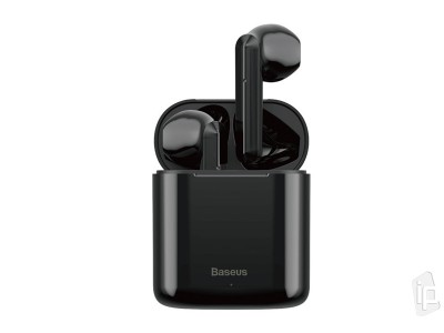 Baseus W09 Wireless Earphones  Bezdrtov sluchadl s nabjecm pouzdrom (ern)