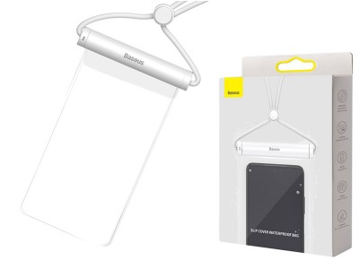 Baseus Waterproof Case – Vodotesné ochranné puzdro pre smartfón s uhlopriečkou do 7.2“ (biele)