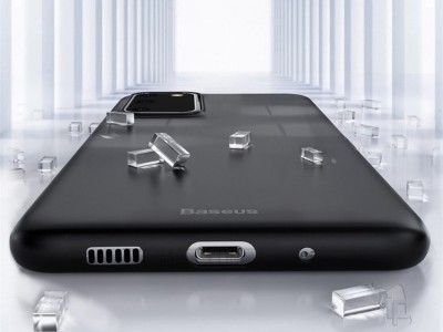 Baseus Wing Ultra Slim Frosted (ierny) - Ochrann kryt (obal) na Samsung Galaxy S20 Plus