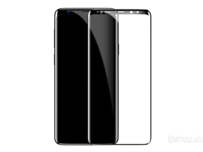 Lito 3D Full Glue Tempered Glass Black - Temperovan tvrzen ochrann sklo na cel displej pro SAMSUNG Galaxy S9 - ern