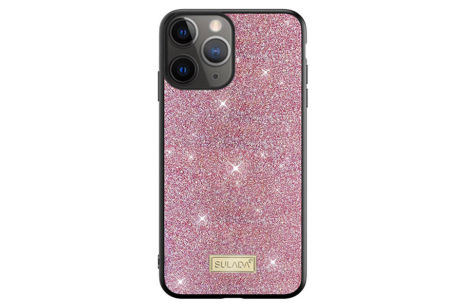 SULADA Dazzling Glitter – Ochranný kryt pre Apple iPhone 13 Pro (ružová, trblietavá)