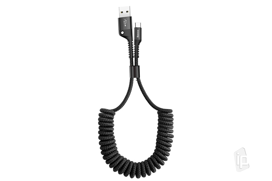 Baseus Fish Eye Spring Cable - USB Type-C naahovac data kbel (25-100 cm) **AKCIA!!