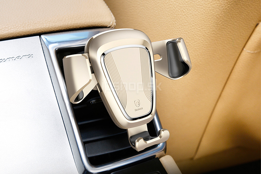 Baseus Elegance Air Vent Mount Gold - univerzlny driak do auta do mrieky ventiltora (zlat)