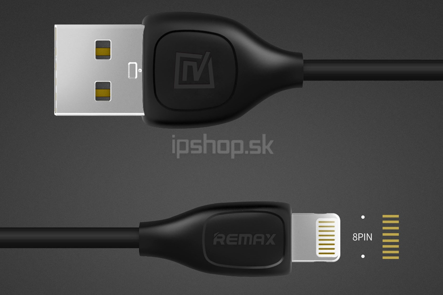 Remax synchronizan kbel s dulnym konektorom iPhone / Micro USB, 2m ierny **AKCIA!!