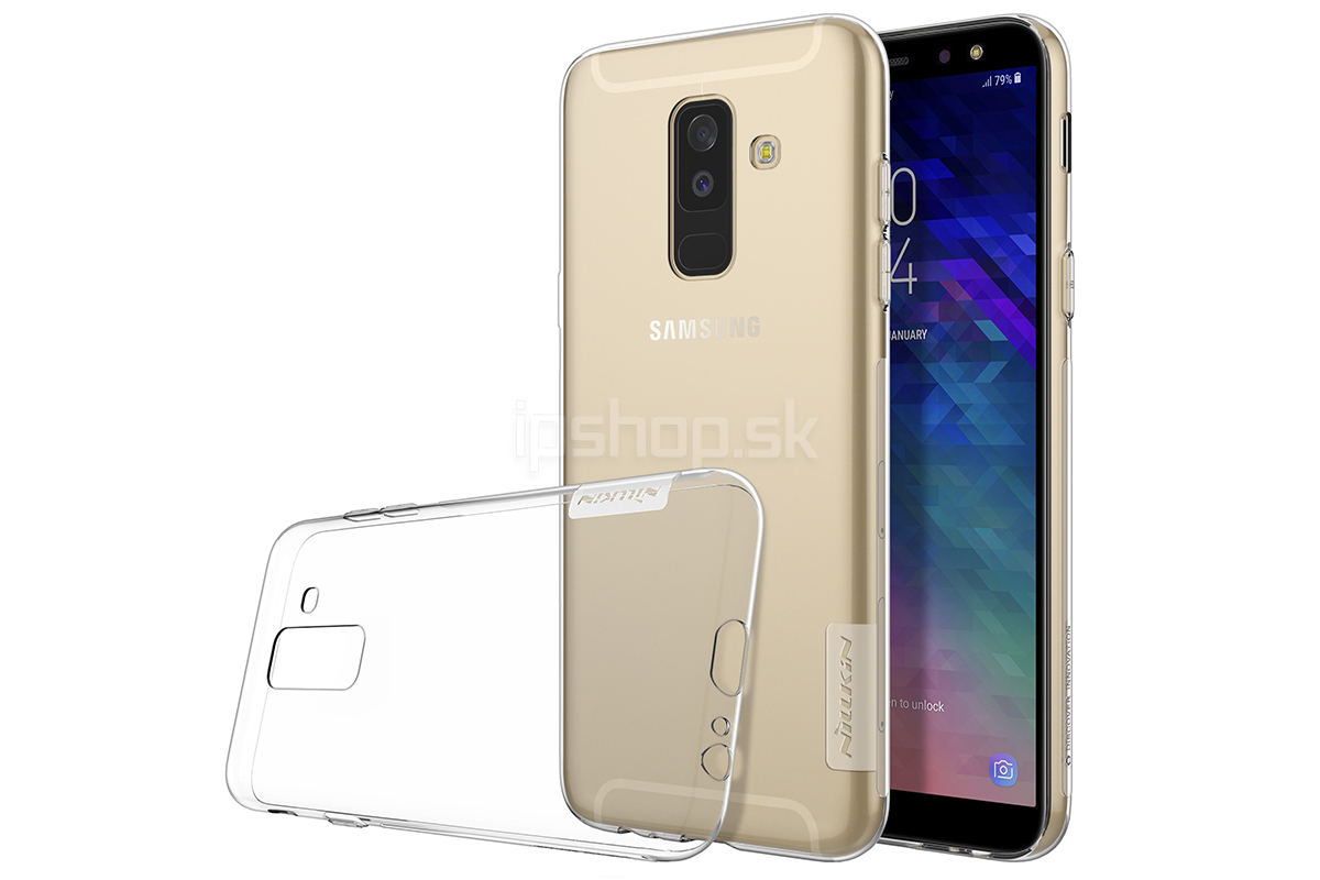 Luxusný ochranný kryt (obal) Nature TPU Clear (číry) na Samsung Galaxy A6 Plus 2018