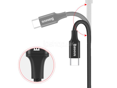 Baseus Rapid Cable  Nabjac a synchronizan kbel USB-USB-C s LED osvetlenm (1m)