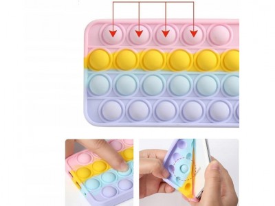 Bubble Case � Antistresov� ochrann� kryt pre Samsung Galaxy S20 FE (fialovo-ru�ov�)