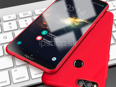 Luxusn� ochrann� kryt (obal) Soft Frosted Red (�erven�) na Honor 7X **AKCIA!!
