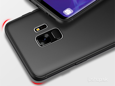 Luxusn ochrann kryt (obal) Cafele Soft Frosted Black (ern) na Samsung Galaxy S9