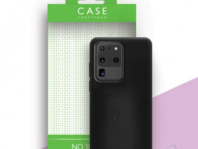 Case FortyFour No.100 Eco Friendly Case (�ierny) - ekologick� ochrann� obal pre Samsung Galaxy S20 Ultra **AKCIA!!