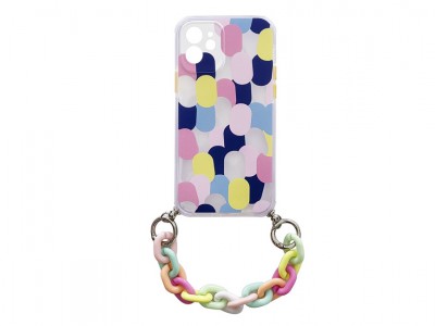 MultiColor Chain Case (viacferebný) - farebný TPU obal s retiazkou pre Apple iPhone X / XS **AKCIA!!