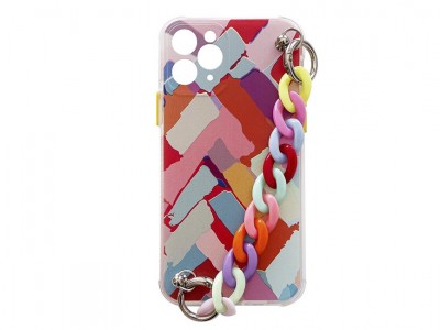 MultiColor Chain Case (viacferebný) - farebný TPU obal s retiazkou pre Apple iPhone 7 / 8 / SE 2020 / SE 2022 - dizajn 3 **AKCIA!!
