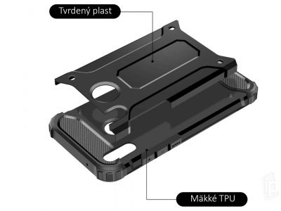 Hybrid Armor Defender Black (ierny) - odoln ochrann kryt (obal) na Huawei P20 Lite **VPREDAJ!!