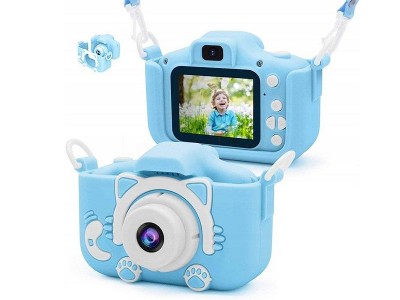 Detský digitálny fotoaparát/kamera Mačiak X5 (modrý)