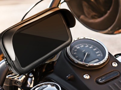 Puzdro na sptn zrkadlo motorky/sktra pre smartfny/GPS navigcie s maximlnou uhlopriekou 5.5-6.3