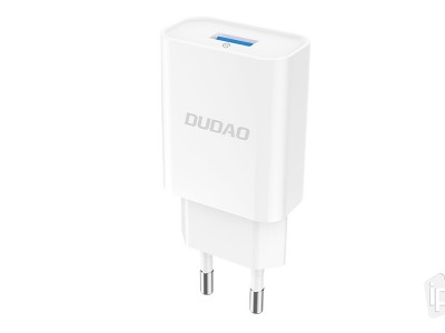 DUDAO Quick Charger 3.0 - Nabjac adaptr s funkciou QC rchleho nabjania (biely)