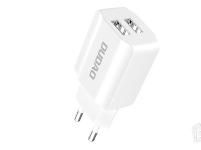 DUDAO Dual 2.4A nabjac adaptr (biely) - nabjaka do el. siete 2 vstupy USB