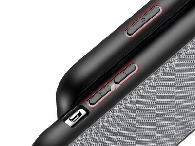 Fino Nylon Shield (�ed�) - Ochrann� kryt (obal) pre Apple iPhone 11